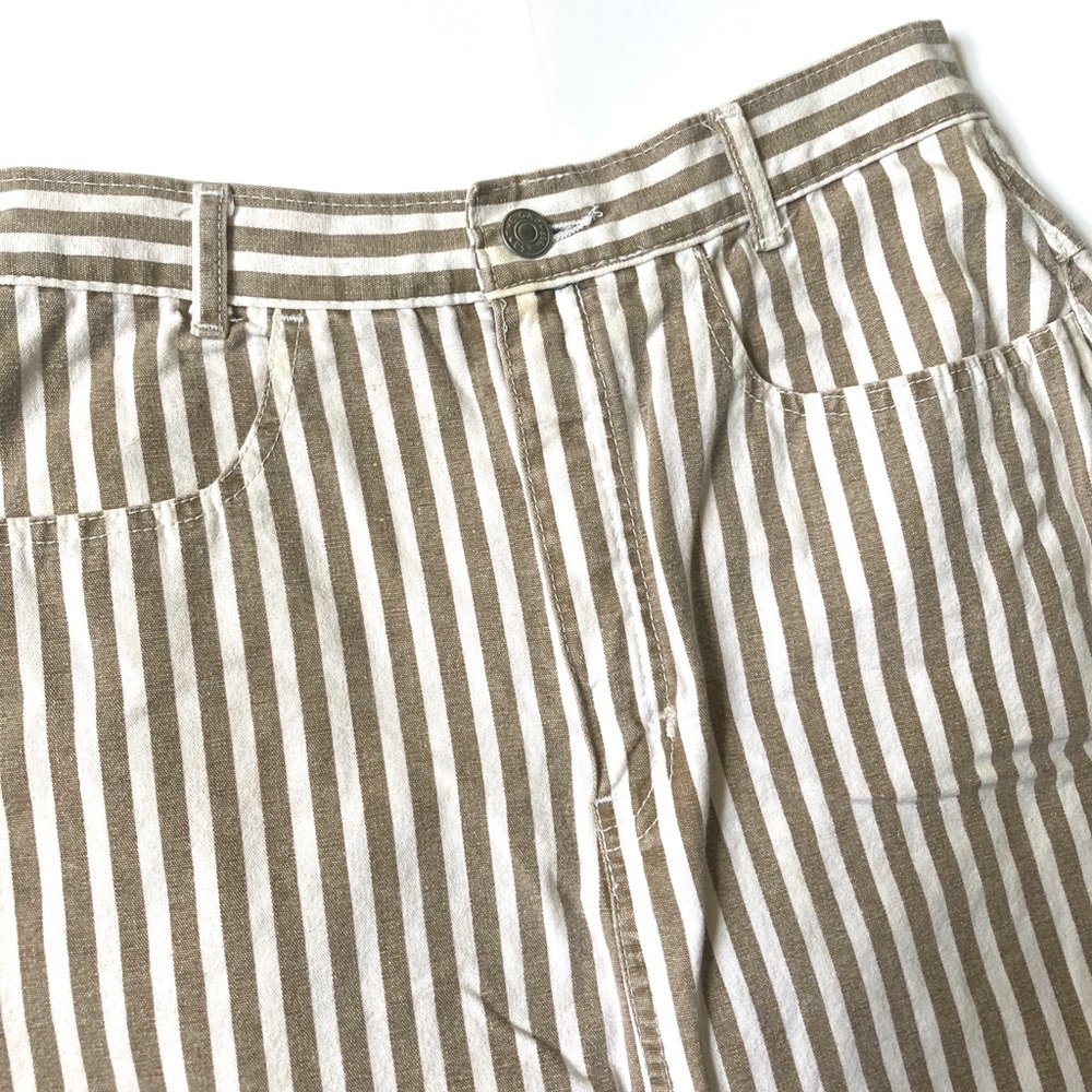 Vintage GAP striped skirt size 10 women’s cream - Picture 3 of 6